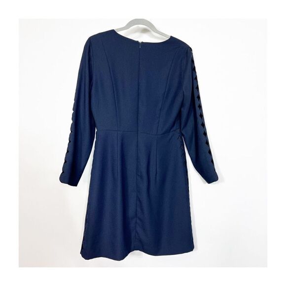 Club Monaco Women's Black Long Sleeve With Geometric Cutout  Sheath Dress Size 6 - Picture 3 of 7